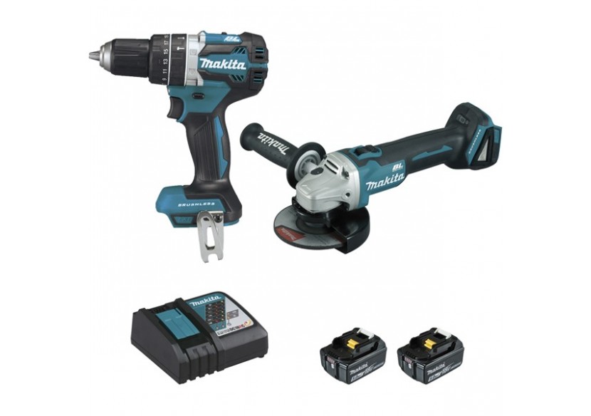 Ensemble perceuse à percussion et meleuse 18 V Li-Ion usage intensif - Makita : Confort'Mat