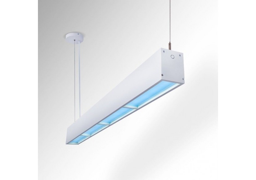 Linéaire suspendu "Blue Skylight" SMART-CCT-Effet de ciel-48W-UGR16 - B9021-S-B - Barcelona LED