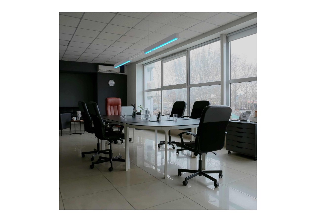 Linéaire suspendu "Blue Skylight" SMART-CCT-Effet de ciel-48W-UGR16 - B9021-S-B - Barcelona LED