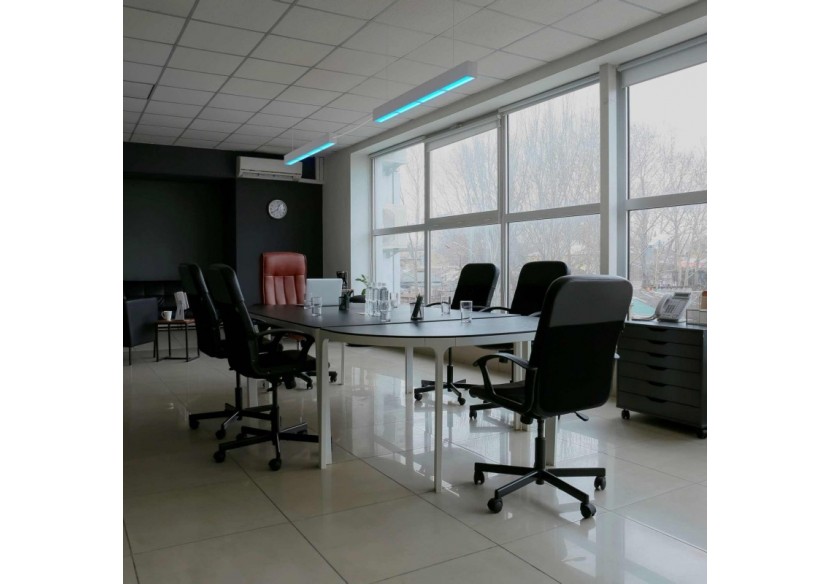 Linéaire suspendu "Blue Skylight" SMART-CCT-Effet de ciel-48W-UGR16 - B9021-S-B - Barcelona LED