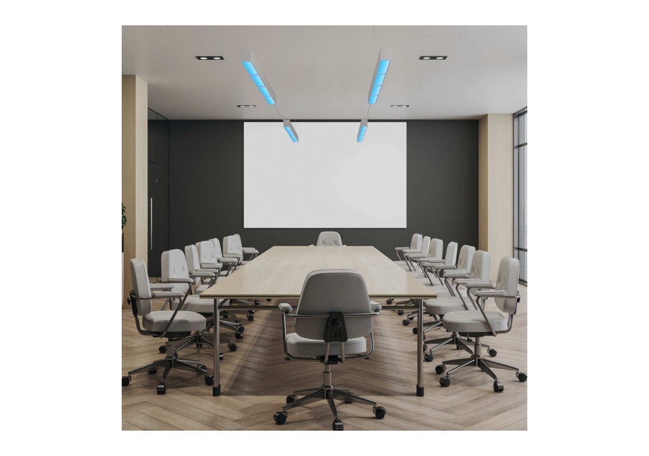 Linéaire suspendu "Blue Skylight" SMART-CCT-Effet de ciel-48W-UGR16 - B9021-S-B - Barcelona LED