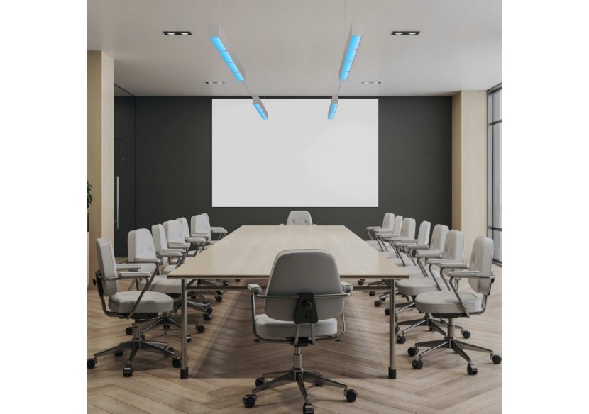 Linéaire suspendu "Blue Skylight" SMART-CCT-Effet de ciel-48W-UGR16 - B9021-S-B - Barcelona LED