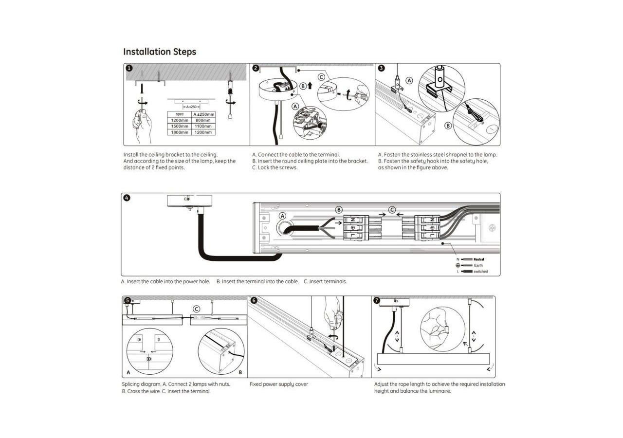 Linéaire suspendu "Blue Skylight" SMART-CCT-Effet de ciel-48W-UGR16 - B9021-S-B - Barcelona LED
