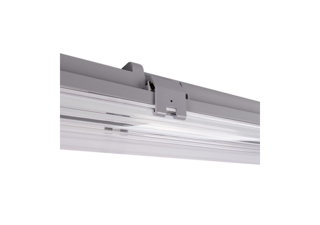 Kit Boîtier étanche double 60cm + 2 tubes LED T8 9W-4000K - K8480-60-4K - Barcelona LED