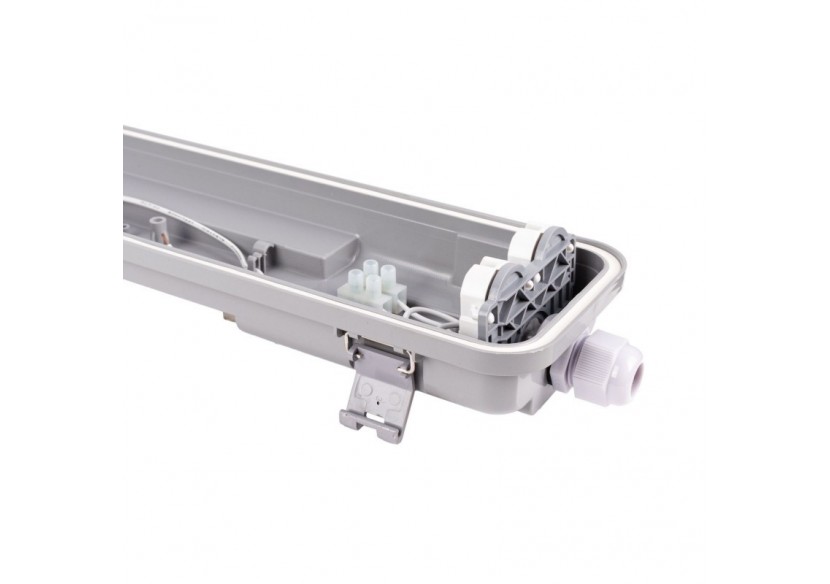 Kit Boîtier étanche double 60cm + 2 tubes LED T8 9W-4000K - K8480-60-4K - Barcelona LED