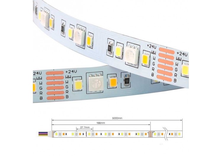 Ruban LED RGB+CCT-70W-24V-IP20-5m - B1554-IP20-RGB+CCT - Barcelona LED 2