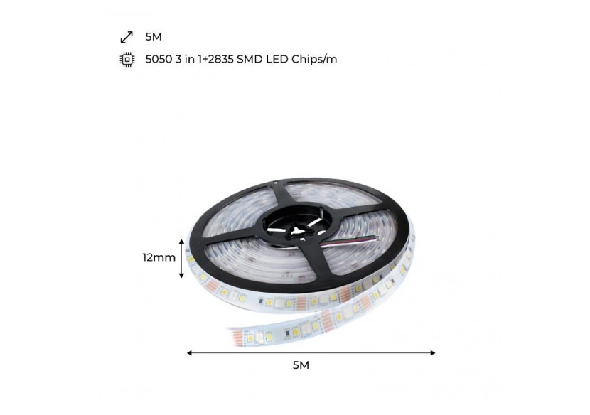 Ruban LED RGB+CCT-70W-24V-IP20-5m - B1554-IP20-RGB+CCT - Barcelona LED