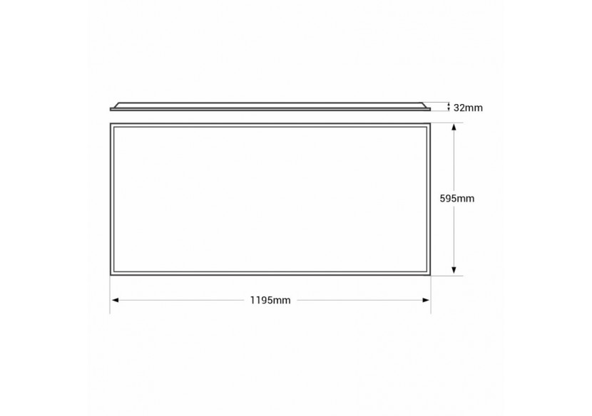 Panneau LED encastrable 120x60 rétro-éclairé-5600lm-Driver Philips-50W-UGR22-IP40 - B5234-BACKLIGHT-BF - Barcelona LED