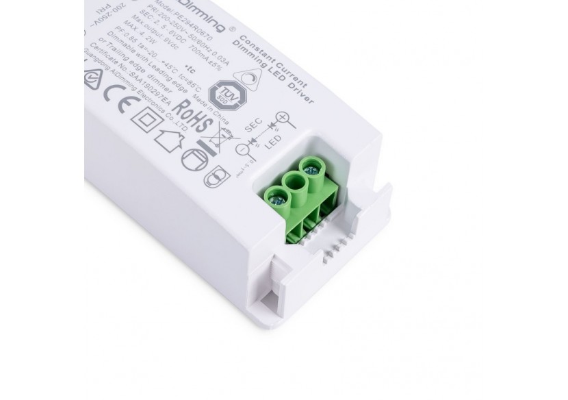Driver LED dimmable TRIAC 2-6V DC-700mA-4,2W - PE294R0670 - Barcelona LED