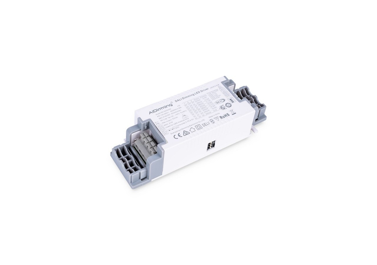 Driver LED dimmable par DALI , PUSH, 1/0-10V-Courant multiple (200-500mA) - PE-N20DA42 - Barcelona LED