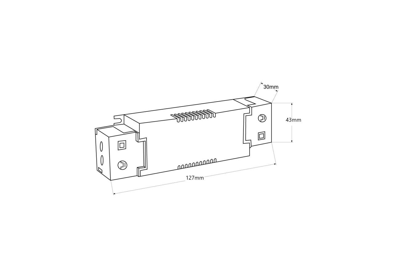 Driver LED dimmable par DALI , PUSH, 1/0-10V-Courant multiple (200-500mA) - PE-N20DA42 - Barcelona LED