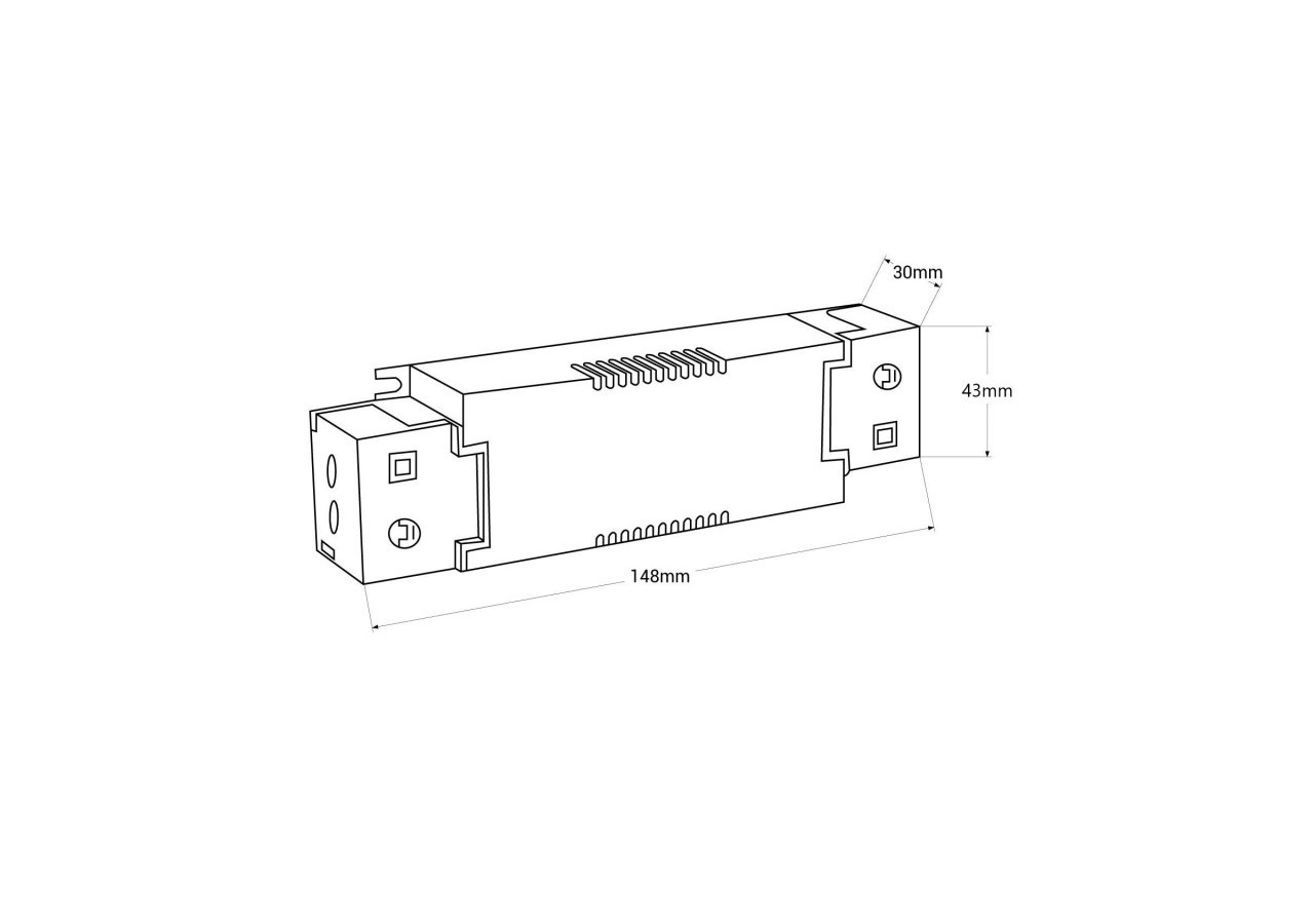Driver LED dimmable par DALI , PUSH, 1/0-10V-Courant multiple (350-700mA) - PE-N30DA42 - Barcelona LED