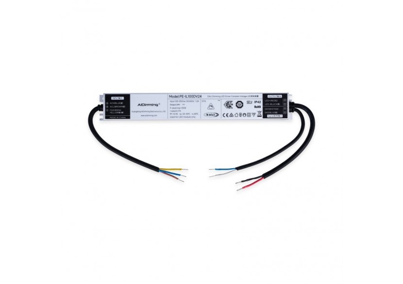 Alimentation LED dimmable DALI DT6-24V DC-4,17A-100W - PE-IL100DV24 - Barcelona LED Alimentation LED dimmable DALI DT6-24V DC-4,17A-100W - PE-IL100DV24 - Barcelona LED