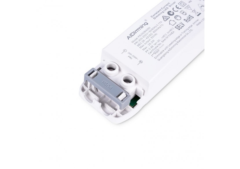 Driver LED dimmable TRIAC 25-42V DC-600mA-25,2W - PE292B4260 - Barcelona LED Driver LED dimmable TRIAC 25-42V DC-600mA-25,2W - PE292B4260 - Barcelona LED
