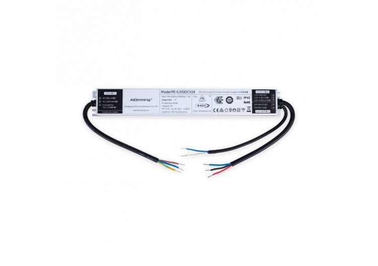Alimentation LED dimmable DALI DT8-24V DC-4.17A-100W - PE-IL100DCV24 - Barcelona LED