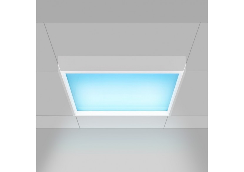 Panneau LED "Blue Skylight" effet de ciel-Daylight-90W-60x60cm - B5228-BS-60X60 - Barcelona LED