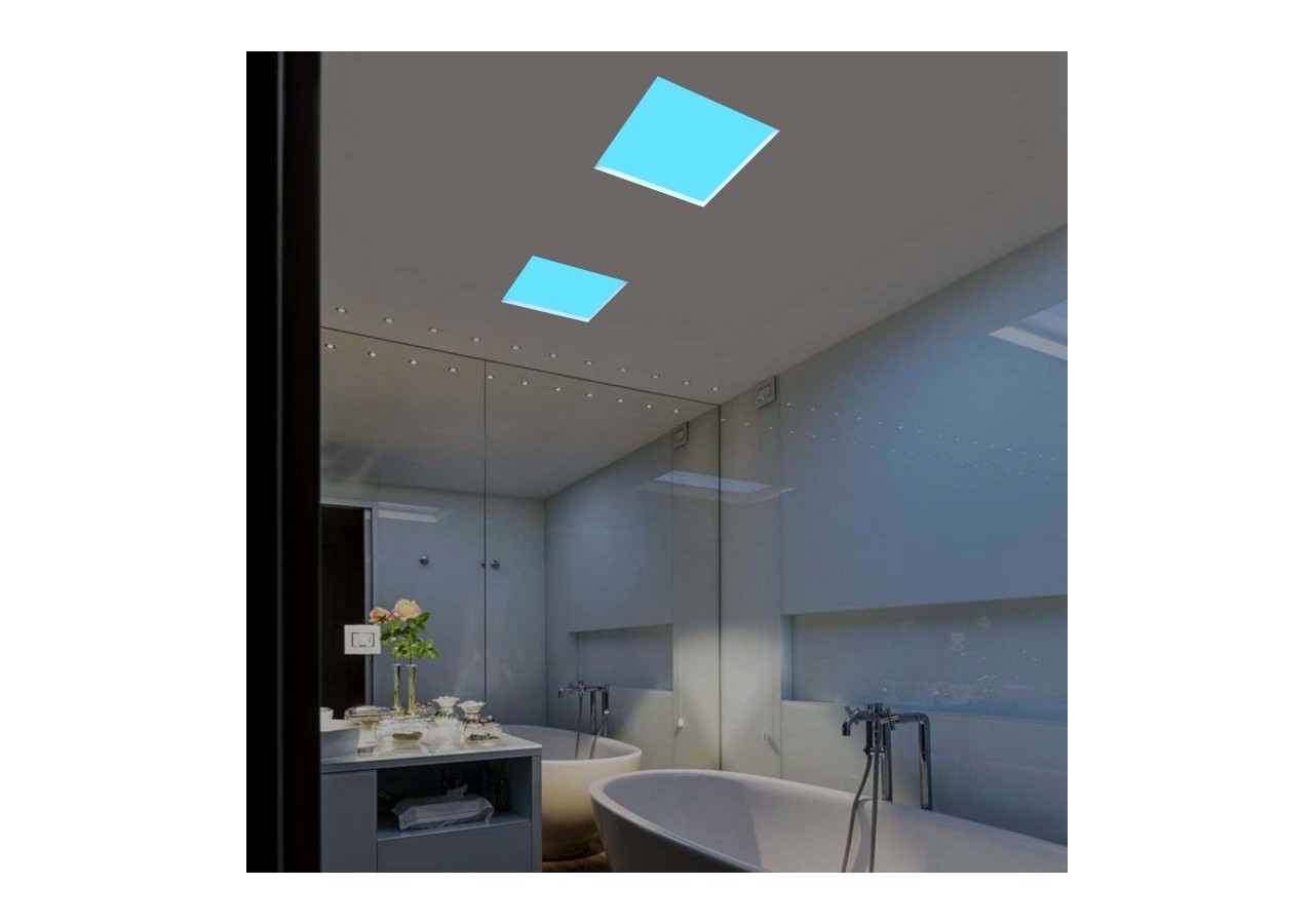 Panneau LED "Blue Skylight" effet de ciel-Daylight-90W-60x60cm - B5228-BS-60X60 - Barcelona LED