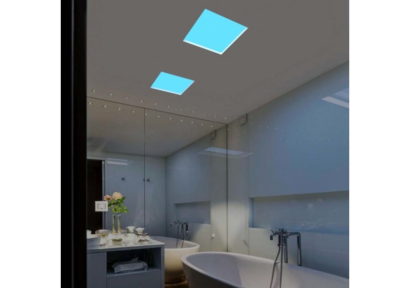 Panneau LED "Blue Skylight" effet de ciel-Daylight-90W-60x60cm - B5228-BS-60X60 - Barcelona LED