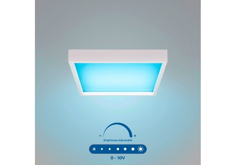 Panneau LED "Blue Skylight" effet de ciel-Daylight-Dimmable 0-10V-155W-60x60cm - B5228-BS-60X60-D - Barcelona LED 2