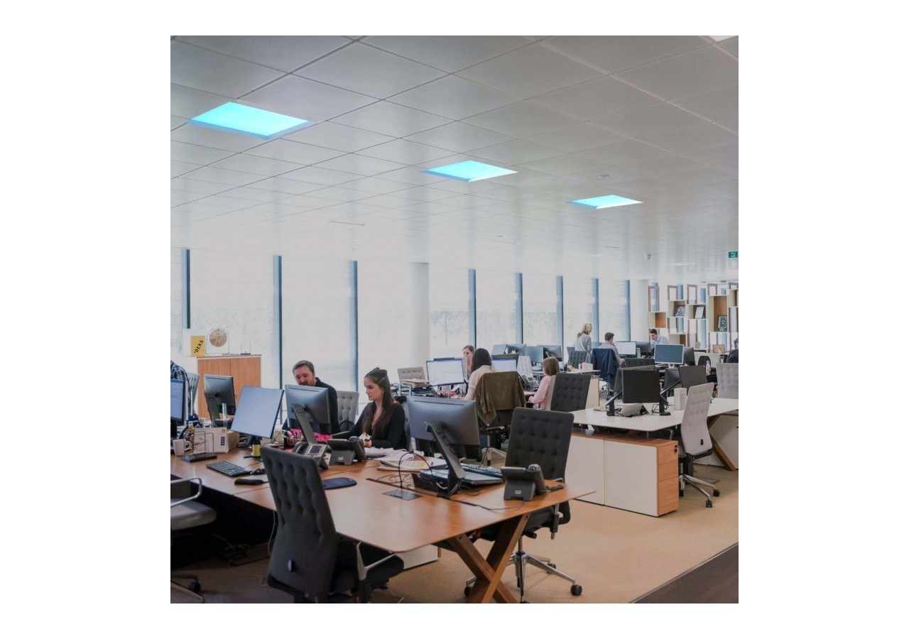 Panneau LED "Blue Skylight" effet de ciel-Daylight-Dimmable 0-10V-155W-60x60cm - B5228-BS-60X60-D - Barcelona LED