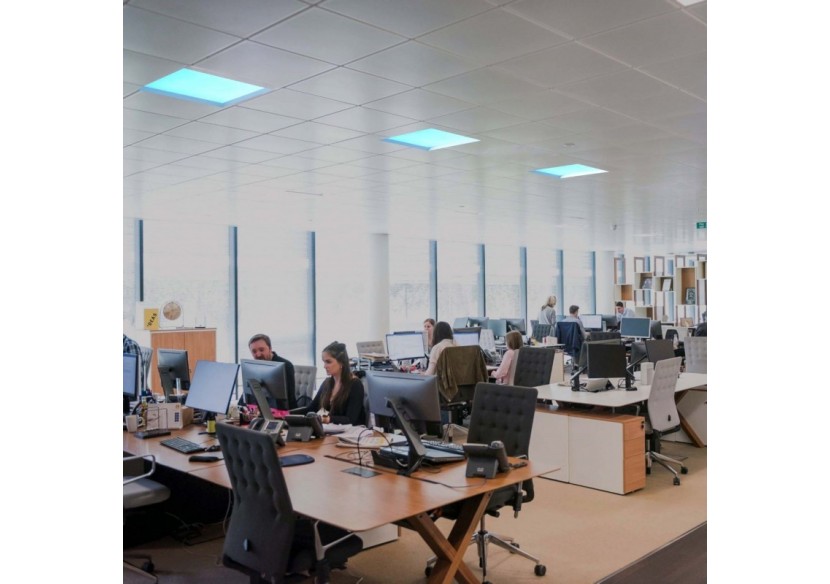 Panneau LED "Blue Skylight" effet de ciel-Daylight-Dimmable 0-10V-155W-60x60cm - B5228-BS-60X60-D - Barcelona LED