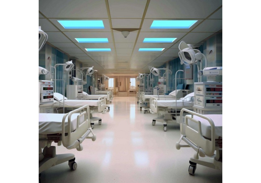 Panneau LED "Blue Skylight" effet de ciel-Daylight-Dimmable 0-10V-155W-60x60cm - B5228-BS-60X60-D - Barcelona LED