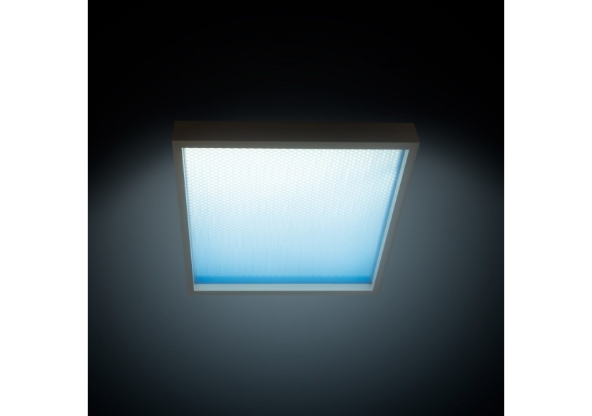 Panneau LED "Blue Skylight" effet de ciel-Daylight-Dimmable 0-10V-155W-60x60cm - B5228-BS-60X60-D - Barcelona LED