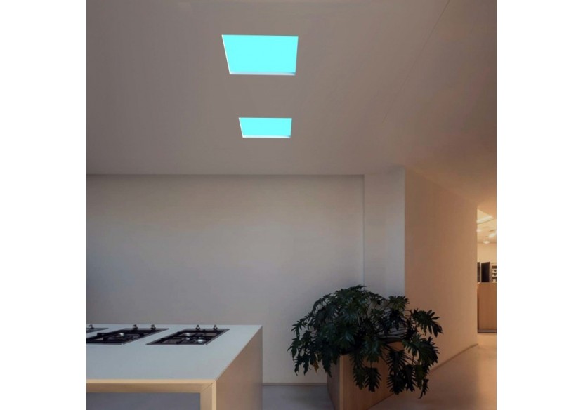 Panneau LED "Blue Skylight" effet de ciel-Daylight-Dimmable 0-10V-155W-60x60cm - B5228-BS-60X60-D - Barcelona LED