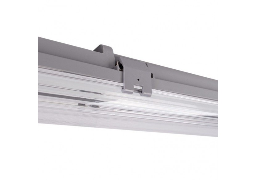 Kit Boîtier étanche double 120cm + 2 tubes LED T8 18W-6000K - K8480-120-6K - Barcelona LED
