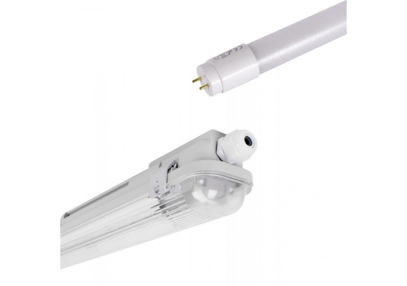 Kit Boîtier étanche 60cm + tube LED T8 9W-4000K - K8470-60-4K - Barcelona LED