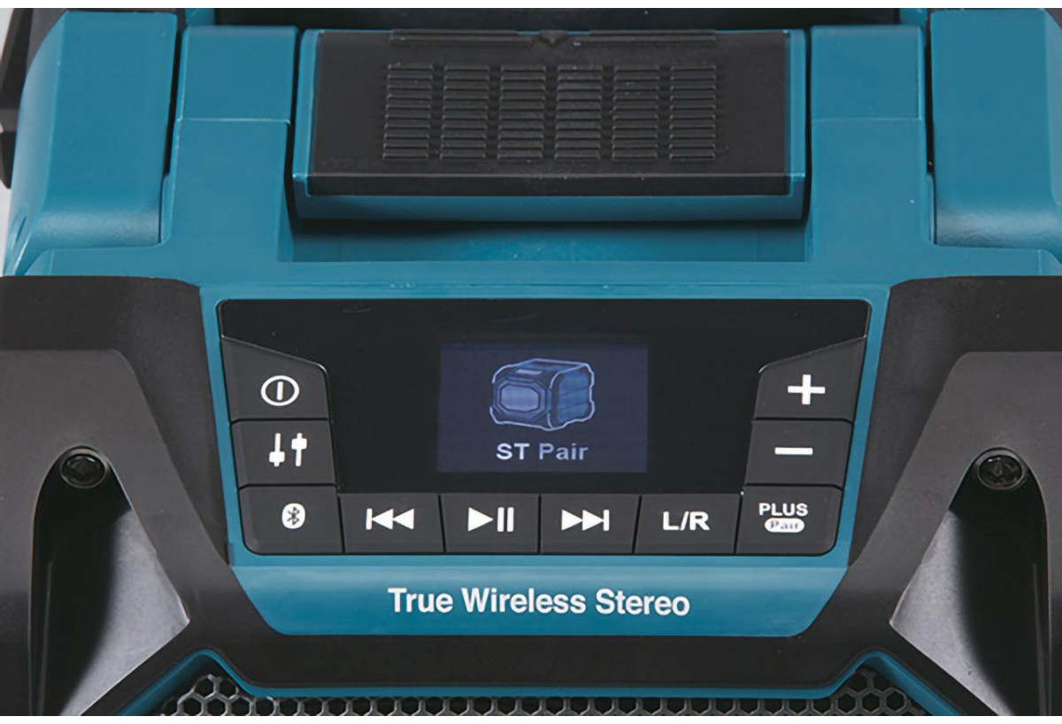 Enceinte Bluetooth® de chantier à affichage digital, secteur ou batte- rie Makita Li-Ion (sauf bâton) - Makita : Confort'Mat