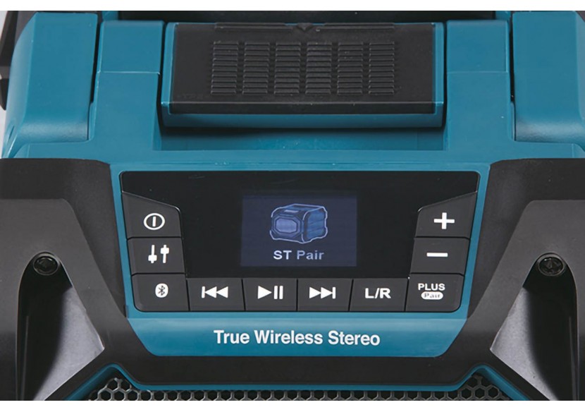 Enceinte Bluetooth® de chantier à affichage digital, secteur ou batte- rie Makita Li-Ion (sauf bâton) - Makita : Confort'Mat