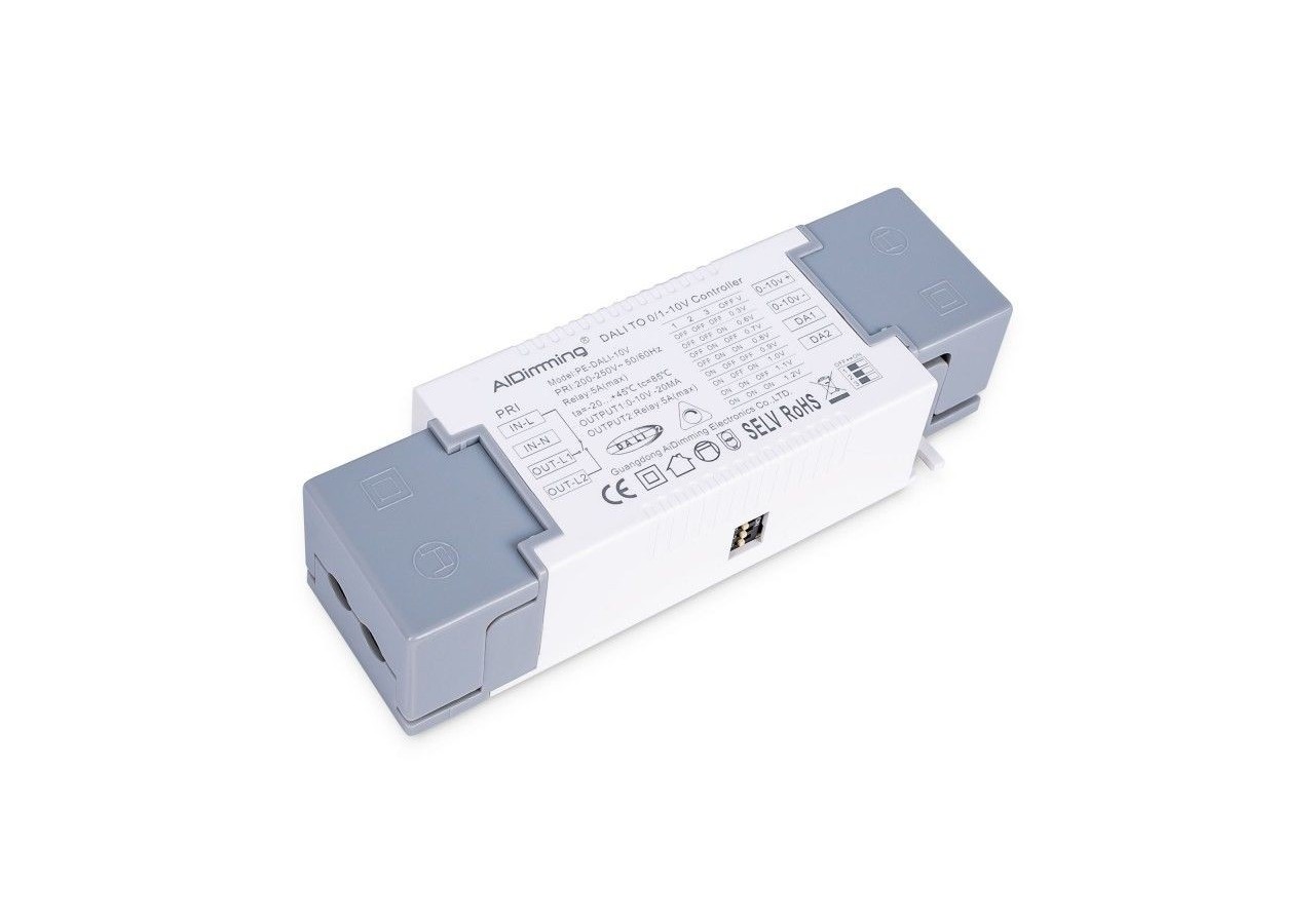 Convertisseur DALI vers 0-10V + relais DALI-500W - PE-DALI-10V - Barcelona LED