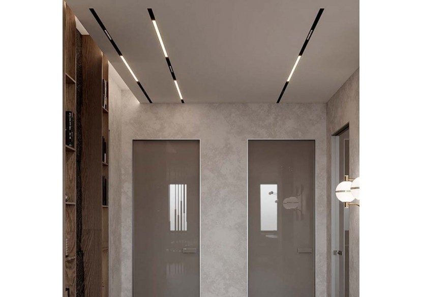 Rail magnétique encastré 20mm 48V 2 mètres - CME-200-N - Barcelona LED