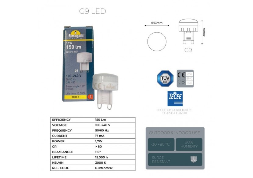 Spot LED encastrable FUMAGALLI "TERESA"-IP67 - 2L0.000.000.AXZ1R - Barcelona LED