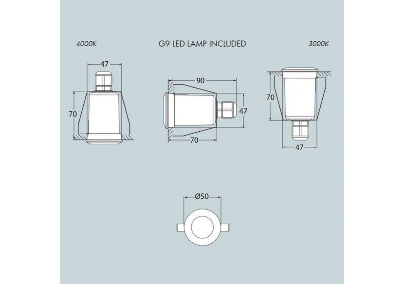 Spot LED encastrable FUMAGALLI "TERESA"-IP67 - 2L0.000.000.AXZ1R - Barcelona LED