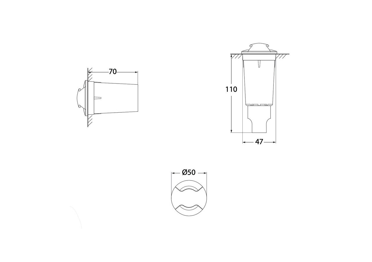 Spot LED encastrable ALDO 2L FUMAGALLI - 1L2.000.000.AXZ1R - Barcelona LED