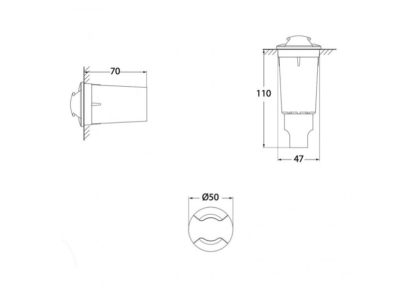 Spot LED encastrable ALDO 2L FUMAGALLI - 1L2.000.000.AXZ1R - Barcelona LED