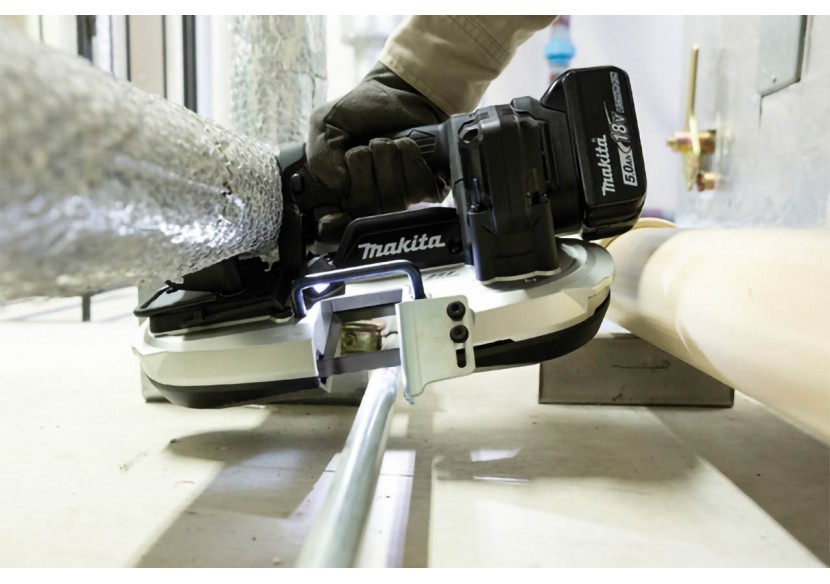 Scie à ruban 18 V Li-Ion compacte et maniable - Makita : Confort'Mat