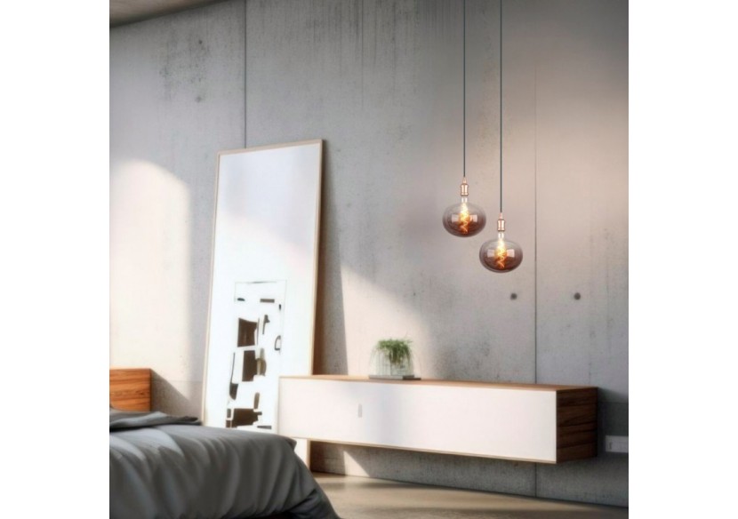 Ampoule décorative LED à filament "Decor-Marron"-E27 R220-Dimmable-4W-1800K - BFD1-R220E27-MA - Barcelona LED