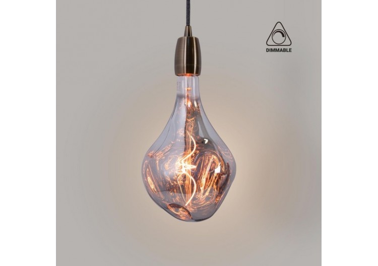 Ampoule décorative LED à filament "Décor-Argent"-E27 A165-Dimmable-4W-1800K - BFD1-A165E27-PL - Barcelona LED 2