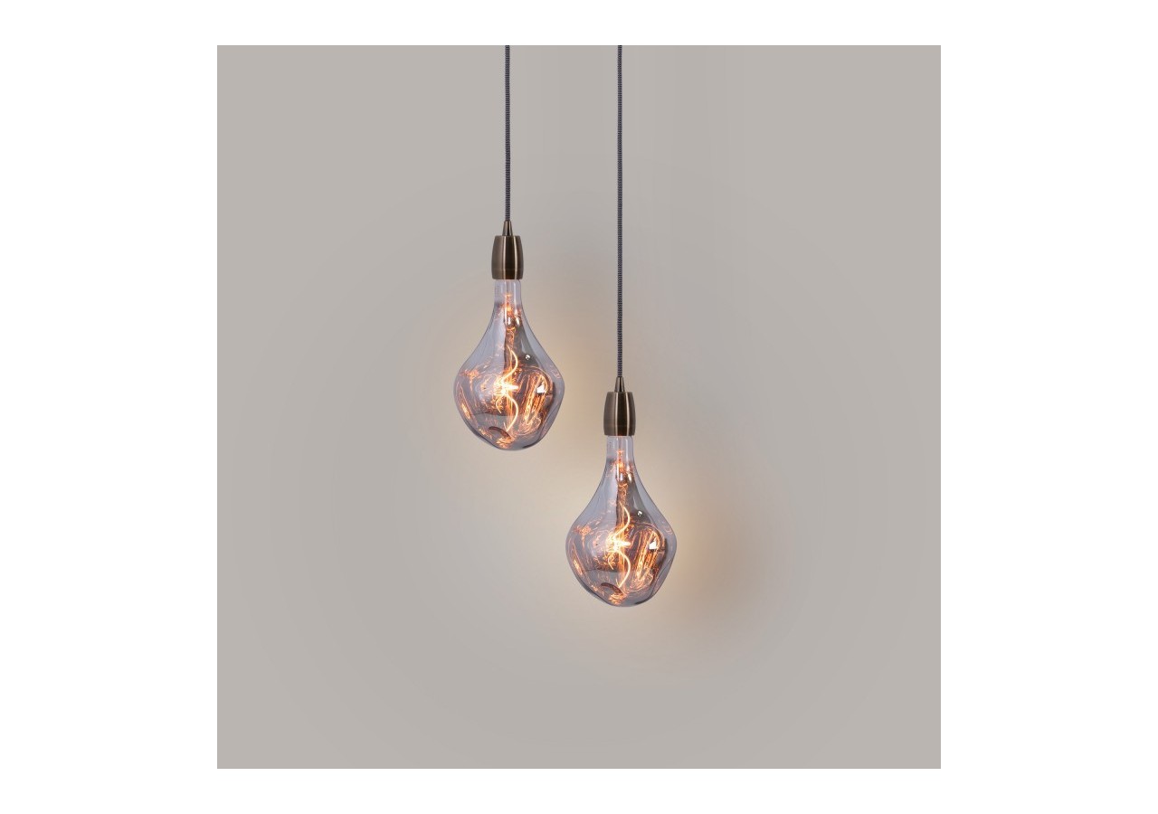 Ampoule décorative LED à filament "Décor-Argent"-E27 A165-Dimmable-4W-1800K - BFD1-A165E27-PL - Barcelona LED