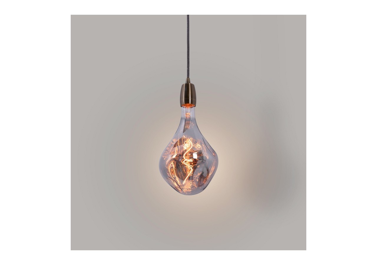 Ampoule décorative LED à filament "Décor-Argent"-E27 A165-Dimmable-4W-1800K - BFD1-A165E27-PL - Barcelona LED