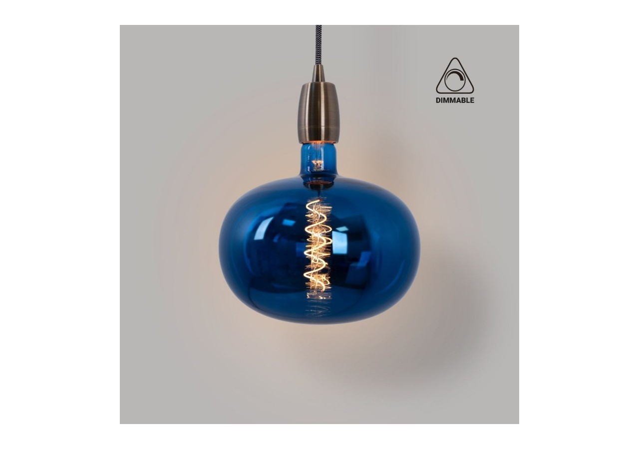 Ampoule décorative LED à filament "Decor-Bleu"-E27 R220-Dimmable-4W-1800K - BFD1-R220E27-AZ - Barcelona LED