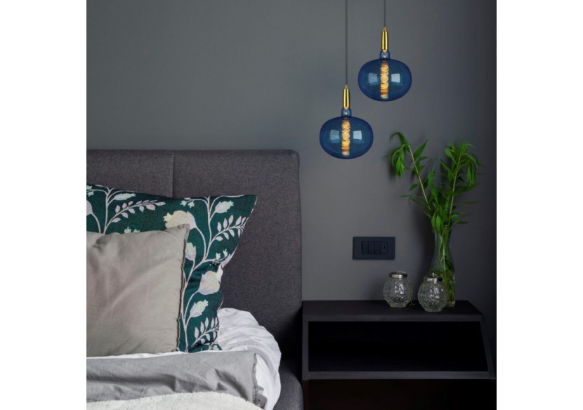 Ampoule décorative LED à filament "Decor-Bleu"-E27 R220-Dimmable-4W-1800K - BFD1-R220E27-AZ - Barcelona LED