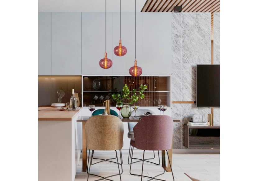 Ampoule décorative LED à filament "Decor-Cuivre"-E27 R220-Dimmable-4W-1800K - BFD1-R220E27-CO - Barcelona LED