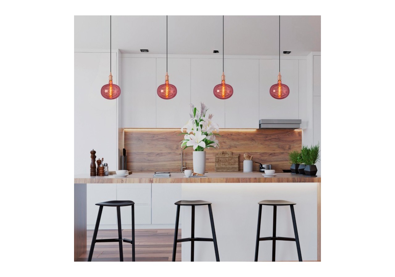 Ampoule décorative LED à filament "Decor-Cuivre"-E27 R220-Dimmable-4W-1800K - BFD1-R220E27-CO - Barcelona LED