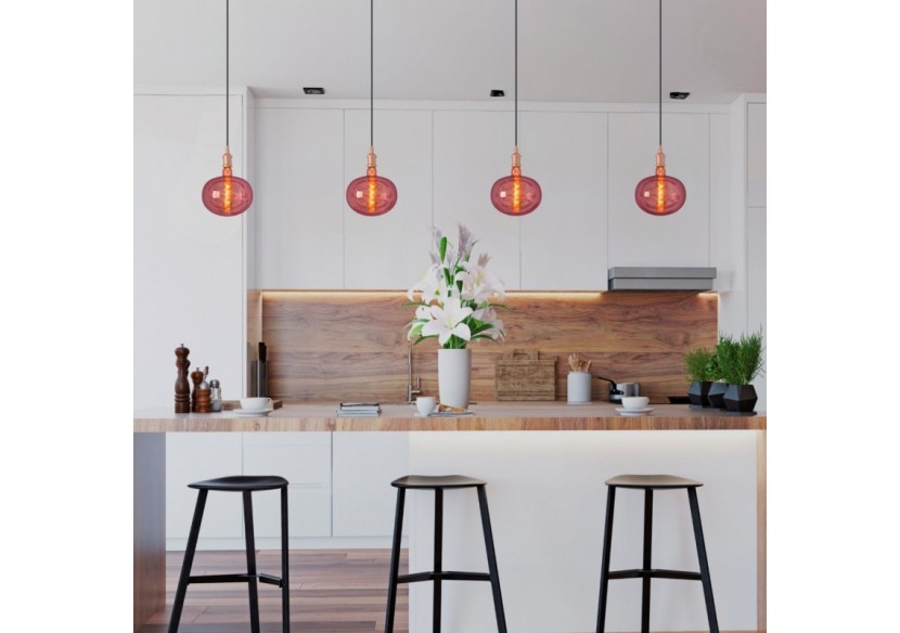 Ampoule décorative LED à filament "Decor-Cuivre"-E27 R220-Dimmable-4W-1800K - BFD1-R220E27-CO - Barcelona LED