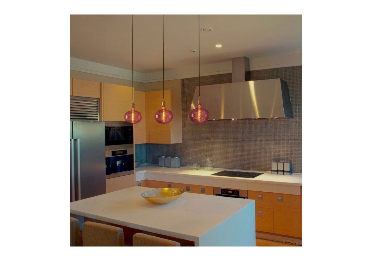 Ampoule décorative LED à filament "Decor-Cuivre"-E27 R220-Dimmable-4W-1800K - BFD1-R220E27-CO - Barcelona LED