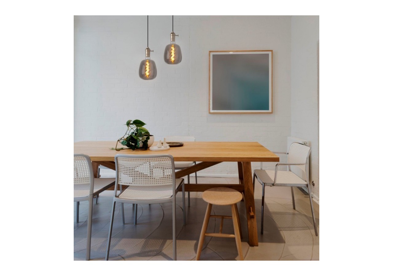 Ampoule décorative LED à filament avec teinte fumée-E27 D140-Dimmable-4W-1800K - BFD1-D140E27-AHUM - Barcelona LED